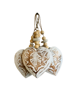 Heart carving L  15cm S/4 (80850)