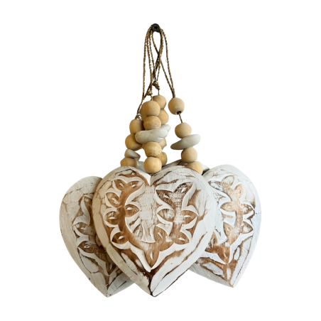 Heart carving L  15cm S/4 (80850)