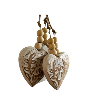 Heart carving S  9cm S/4 (80851)