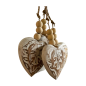 Heart carving S  9cm S/4 (80851)