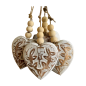 Heart carving S  9cm S/4 (80851)