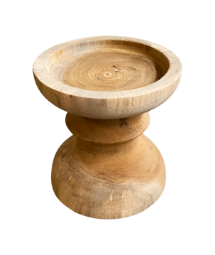 Candle stand teak S 12cm(80423)