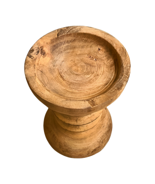 Candle stand teak L 17cm(80424)