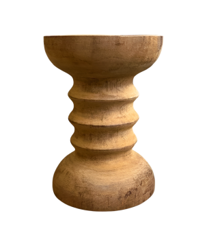 Candle stand teak L 17cm(80424)