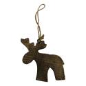 Moose old wood hang 12x13cm(3023)