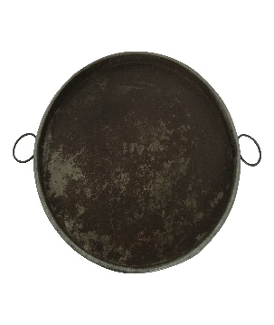 Old iron round tray ears  50cm (7731)