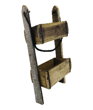 Wooden 2-brick wallhanger(5709)