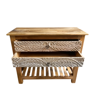 Cuppboard 2-draw 90x40H75(80831)