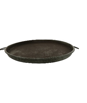 Old iron round tray ears  50cm (7731)