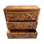 Mango dressoir carv. 3-draw. (80516)