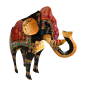 Elephant India colors H40cm(80834)