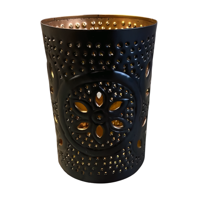 Iron candleh bl L D14H20cm(80833)