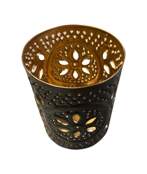 Iron candleh bl S D12H15cm(80832)