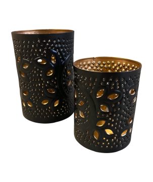 Iron candleh bl S D12H15cm(80832)