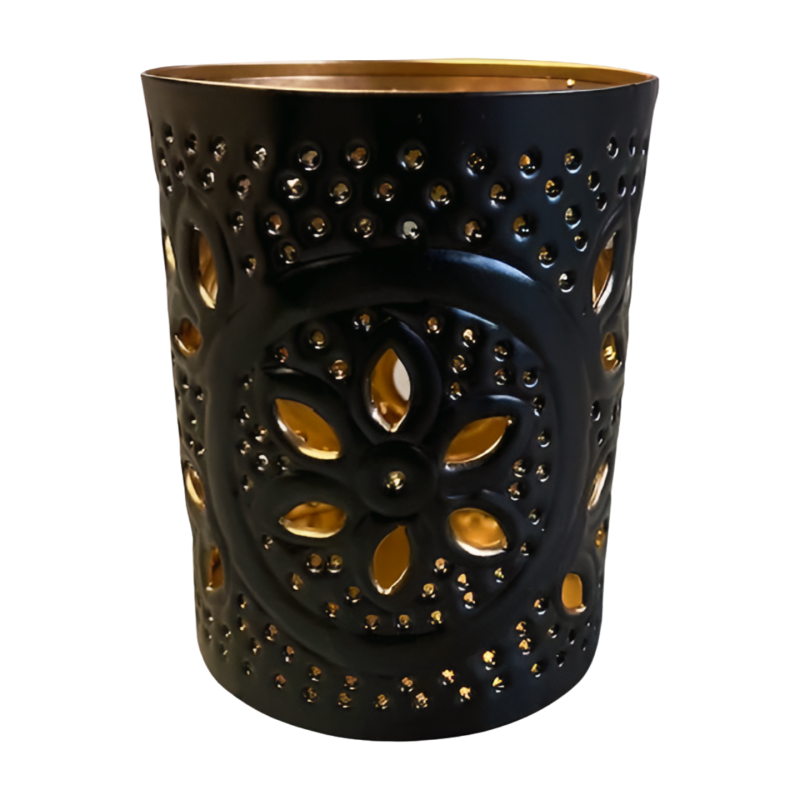 Iron candleh bl S D12H15cm(80832)