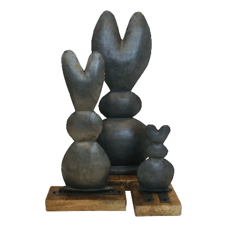 Iron rabbit S 13x25cm(5686)