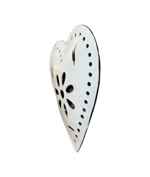 Heart S white 10cm(80793)
