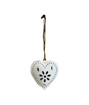 Heart S white 10cm(80793)