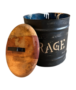 Storagebox wooden lid, L 25x32cm (7866)