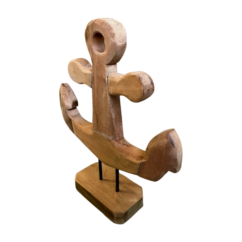 Anchor teak H46cm (3921)