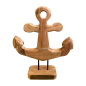 Anchor teak H46cm (3921)