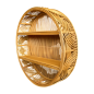 Rattan wallshelve D80x20cm(80780)