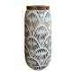 Vaas shell carving H40cm(3870)