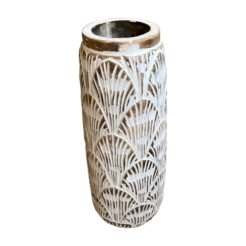 Vaas shell carving H50cm(3869)