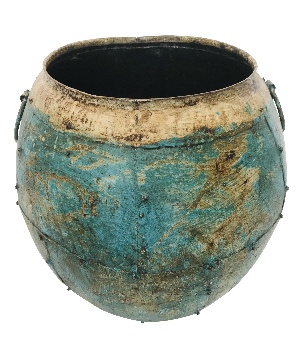 Pot turq. low D30cm(5719)