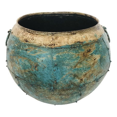 Pot turq. low D30cm(5719)