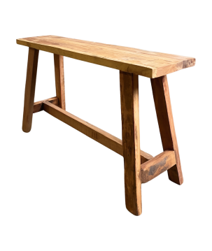 Bench old wood 85x26H50cm(80877)