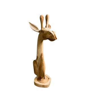 Head Giraffe teak (3427)