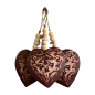 Heart carving L  15cm S/4 (80850)