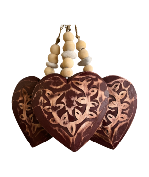 Heart carving L  15cm S/4 (80850)