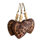 Heart carving S  9cm S/4 (80851)