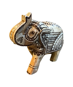 Wooden elephant India S (80956)