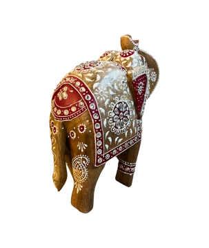 Wooden elephant India M (80956)