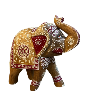 Wooden elephant India M (80956)