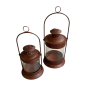 Lantern iron rusty L (5303)