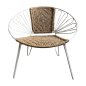 Chair jute 61x64x74cm(80966)