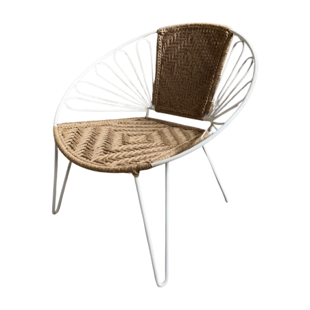 Chair jute 61x64x74cm(80966)