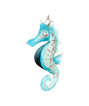 Hanging seahorse blue (80961)