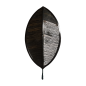Leave walllamp black (80621)