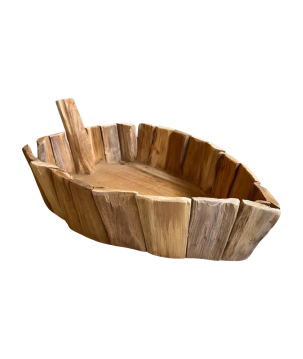 Bowl Daun teak 50x30cm (80414)