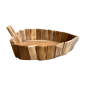 Bowl Daun teak 50x30cm (80414)
