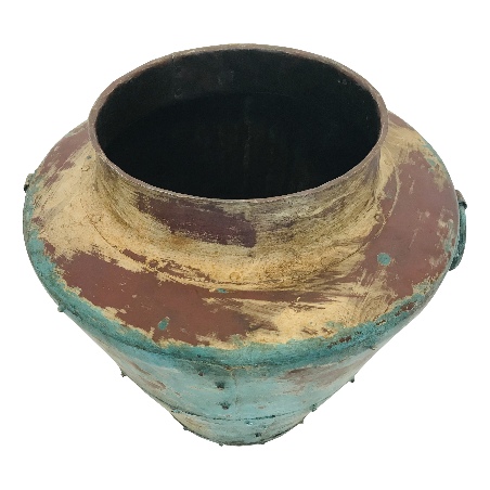 Vase iron Turq. H48 (5801)