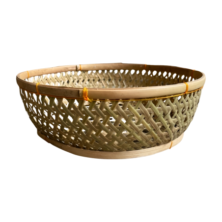 Bamboe basket D30H10cm(7008)
