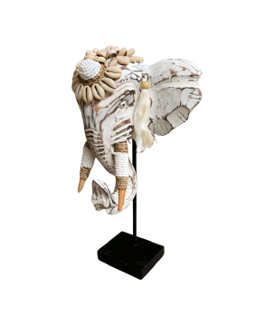 Elephant head shell 20xH32cm(80996)