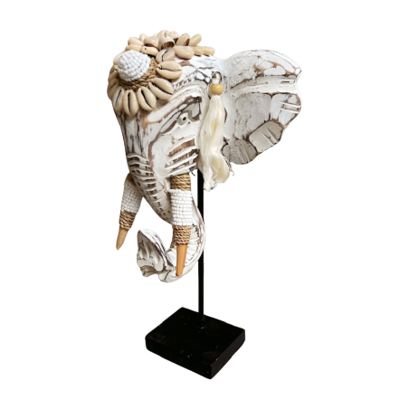 Elephant head shell 20xH32cm(80996)