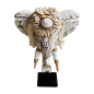 Elephant head shell 20xH32cm(80996)